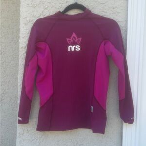NRS Women's Hydroskin H2Core Rashguard Long Sleeve Pink Water Top Size S